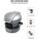 Máy làm đồ ăn sáng Sandwich Hamilton Beach 25475-SAU